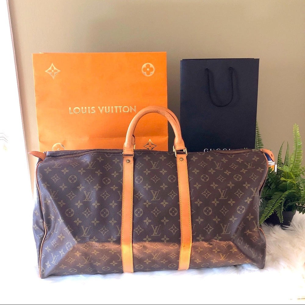 Louis Vuitton Keepall 55 Boston Bag